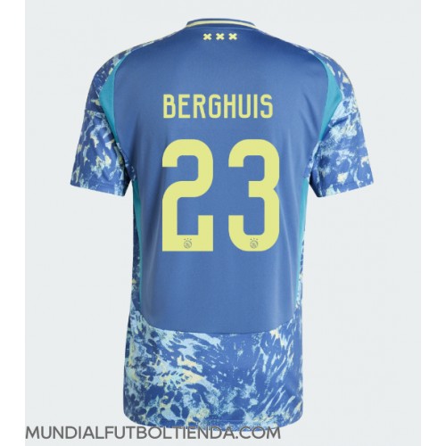 Camiseta Ajax Steven Berghuis #23 Segunda Equipación Replica 2024-25 mangas cortas